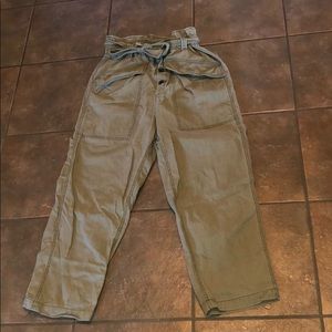 BDG Umber Tie-Front Paperbag Pant